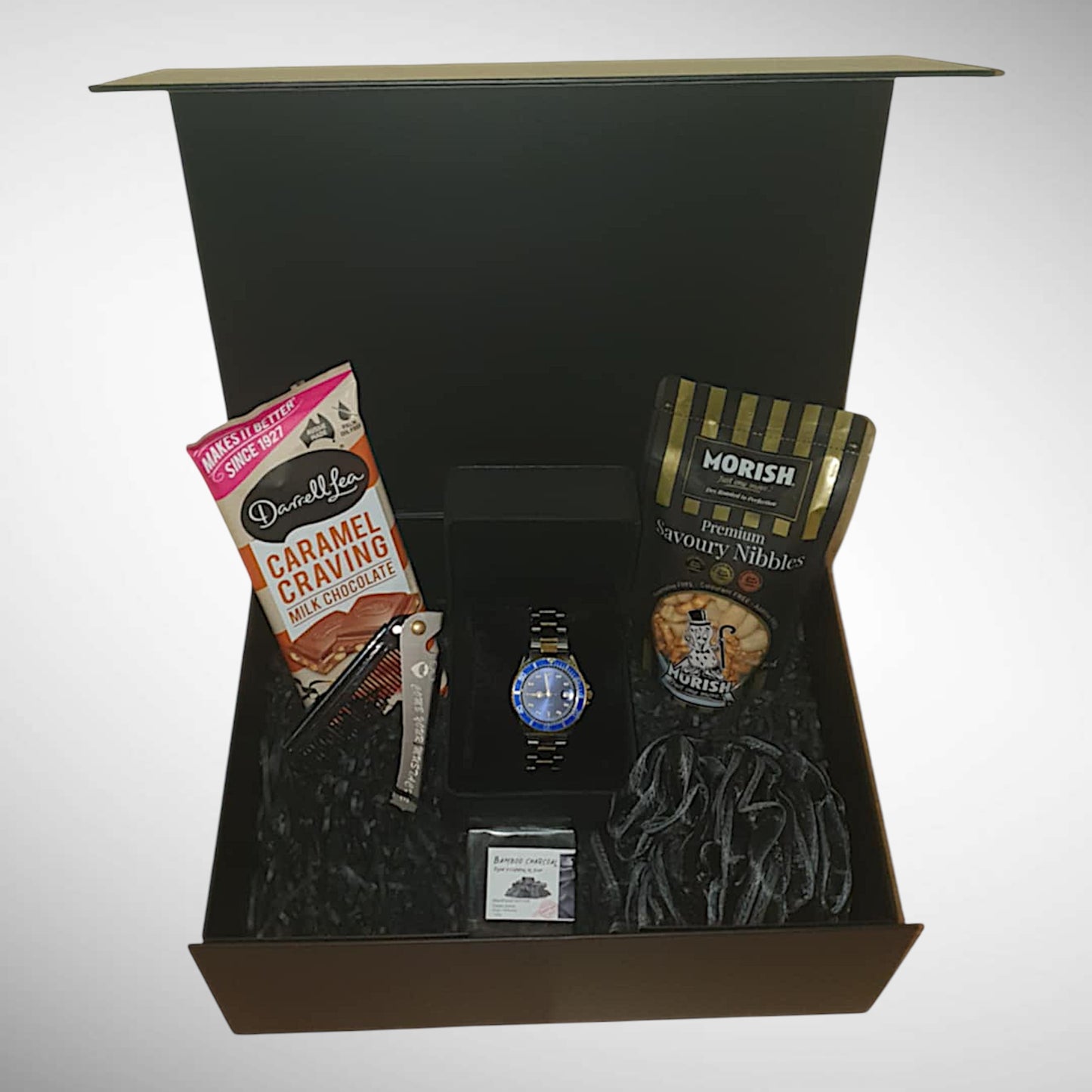 Men’s Watch, Treats & Grooming Hamper