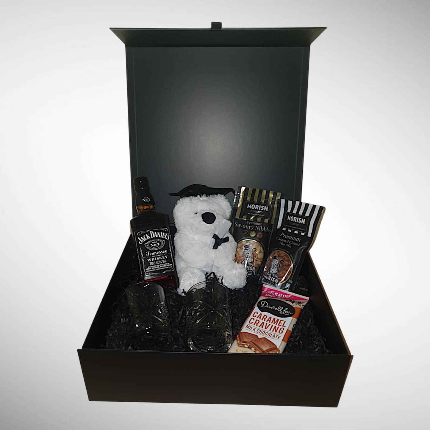 Graduation Celebration Hamper with Whiskey & Bear