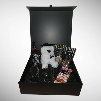 Graduation Celebration Hamper with Whiskey & Bear