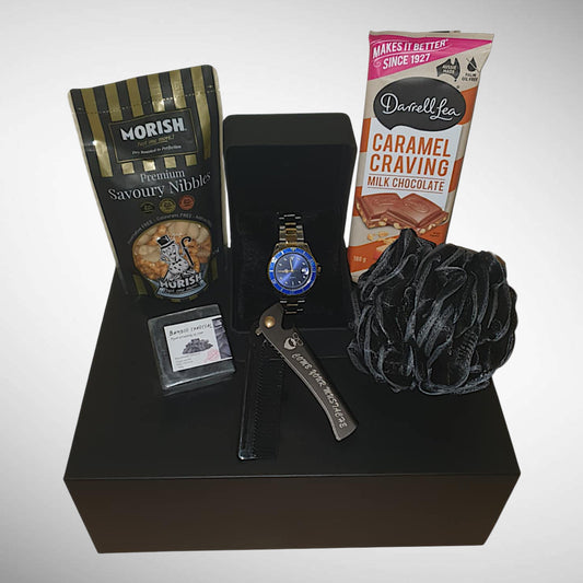 Men’s Watch, Treats & Grooming Hamper